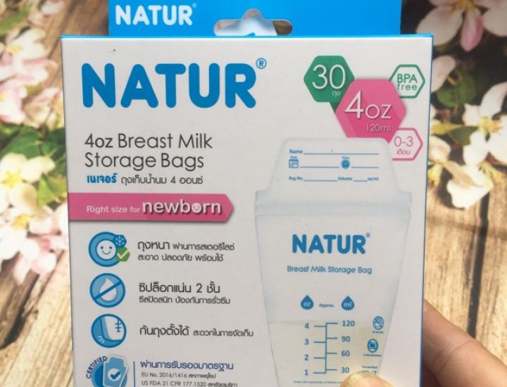 TÚI TRỮ SỮA NATUR THÁI LAN 120ML 30 TÚI- 052