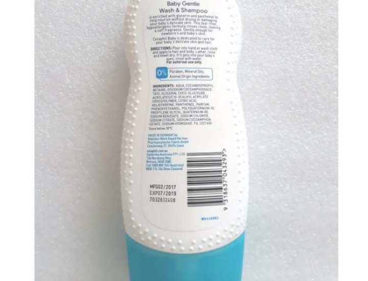 SỮA TẮM GỘI TOÀN THÂN CETAPHIL BABY GENTLE WASH & SHAMPOO 2IN1 230ML-0155